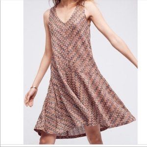 NWT Anthropologie Maeve Westwater Chevron Knit Dress